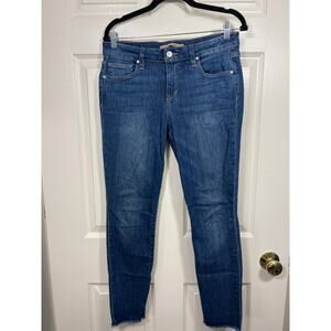 Joe's Jeans Ankle Fray Hem Medium Blue Wash Size 28 Capsule Everyday